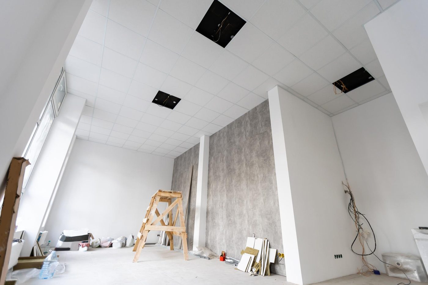 Controsoffitto per ufficio in cartongesso