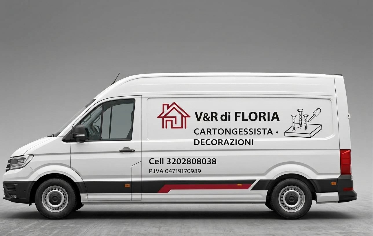 Furgone V&R di Floria, cartongessista a Milano